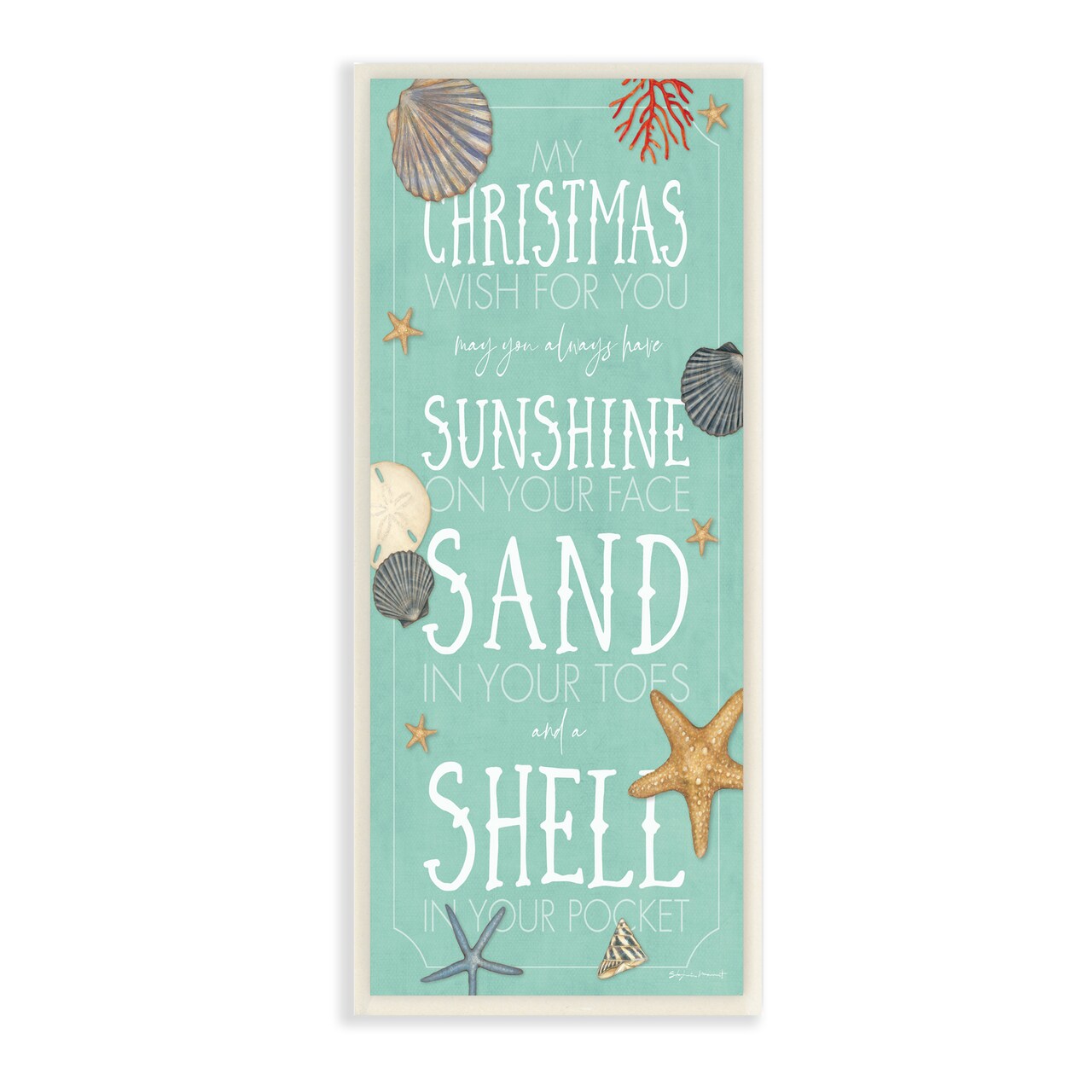 Stupell Industries Wish For You Christmas Phrase Wall Plaque Art